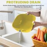 Limitless Small Double-Layer Draining Basket, Stackable Soaking & Draining Solution for Fresh Fruits and Veggies, Effortless Washing, Easy to Clean